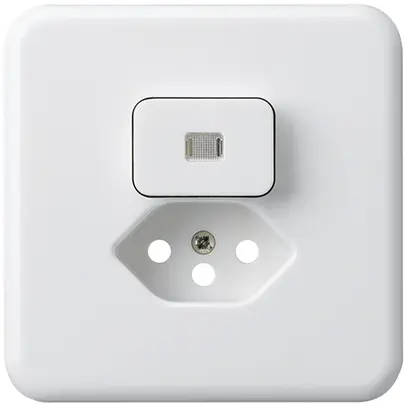 Kit frontal ENC basico 86×86mm blanc lentille pour combinaison grd.I S3/T13 BOMI 