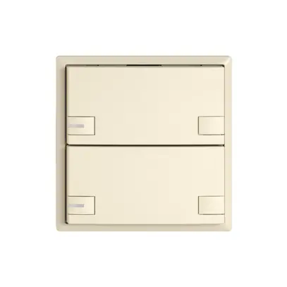 Poussoir KNX RGB EDIZIO.liv SNAPFIX® capteur temp.RGB-LED 2× comm.2T cr 