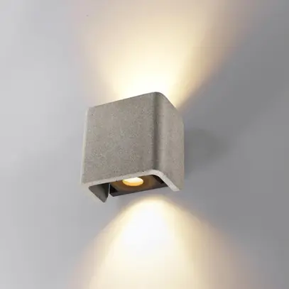 Applique LED SLV MANA OUT 11W 650lm 3000K IP65 VAR direct/indirect 60° gris 
