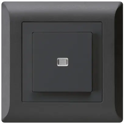 Interrupteur poussoir lumineux ENC kallysto.line 3/2P noir 