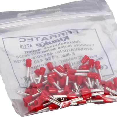 Embout de câble Ferratec DIN is.1mm²/8mm rouge 