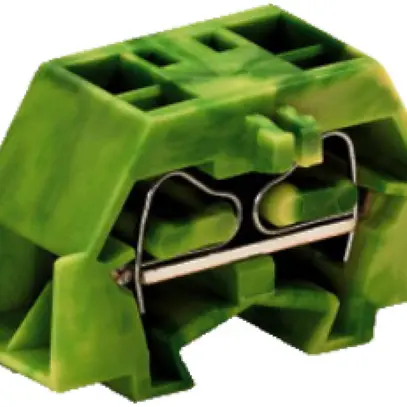 Morsetto WAGO 4L 2.5mm² verde/giallo 