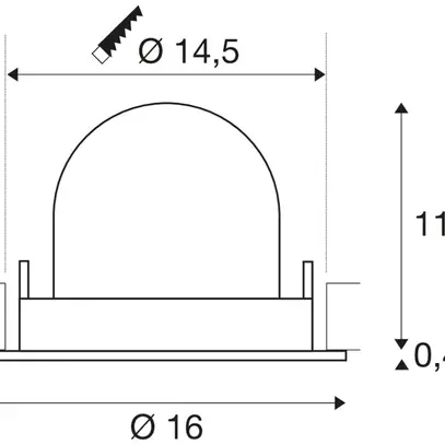 EB-LED-Downlight SLV NUMINOS GIMBLE L, 25.4W 700mA 2250lm 2700K 55° ws 