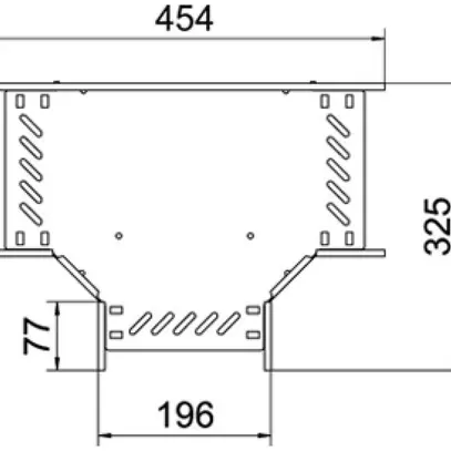 Pezzo a T BET RT 60×200mm acciaio zincato a nastro 
