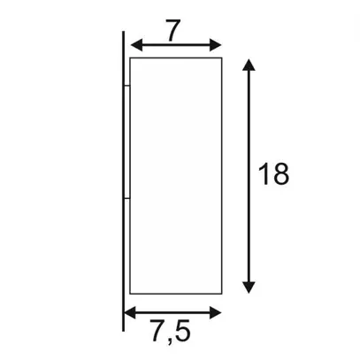 Lampada a muro SLV THEO WALL OUT, GU10 35W IP65 antracite 