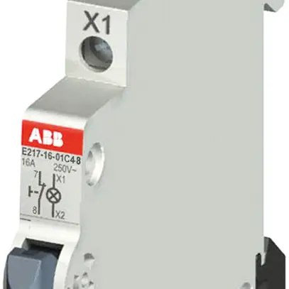Pulsante luminoso INS LED ABB 250V 16A 1nc rosso 