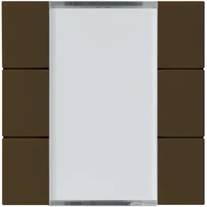 Frontset Hager kallysto 6×KNX systemlink/easylink braun 
