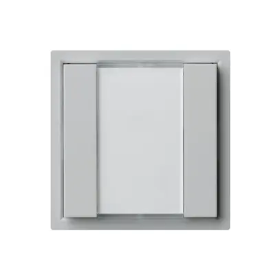Poussoir universel ENC 2×KAL A sans LED gris clair 