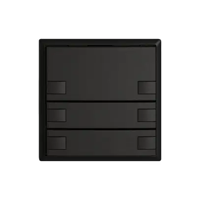 Poussoir KNX RGB EDIZIO.liv SNAPFIX® capteur temp.s.LED 3× comm.2T no 