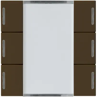 Kit frontale Hager kallysto 6×KNX LED systemlink/easylink marrone 