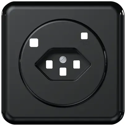 Kit di copertura CLASSIC B per presa FI T23 nero 