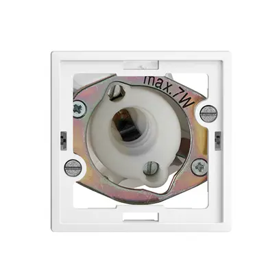 Signal lumineux ENC EDIZIOdue blanc 7W, sans calotte plate 