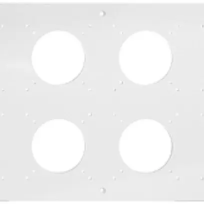 Intestazione NUP Feller NEVO, 2×4, per apparecchi N.CO, bianco 