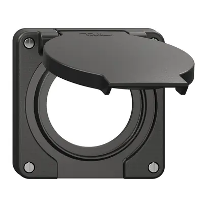 Coperchio con coperchio ribaltabile NEVO Ø53mm ne (guarn.ne) 