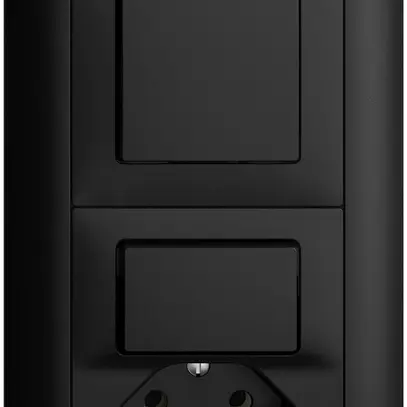 UP-Kombination EDIZIOdue 3/1P+3/T13 schwarz 