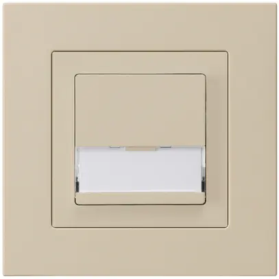 Tasto di suoneria INC A/1L kallysto.pro beige con porta-etichetta 37×15mm 