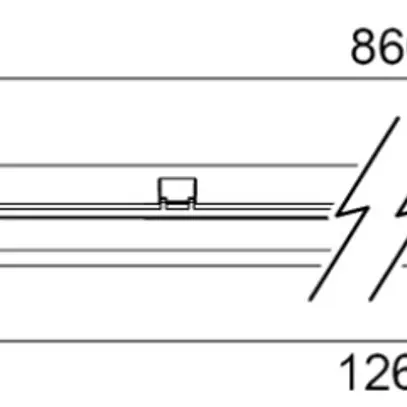 Luminaire p.locaux mouil.LED SylProof ToLEDo T8 G13 1×19.5W 1800lm 865 1200 IP65 