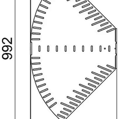Coude BET RB W réglable 60×500mm acier zingué en continu 