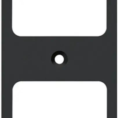 Plaque de fixation Hager FLF 3/5 2×1 aluminium anodisé no 