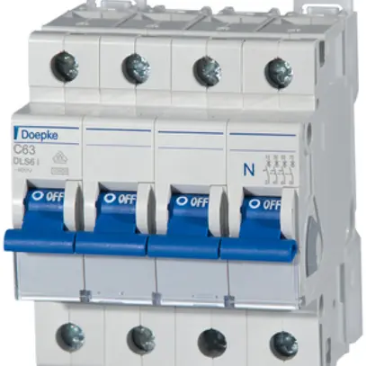 Disjoncteur Doepke DLS 6I, C32 3L+N 10kA 