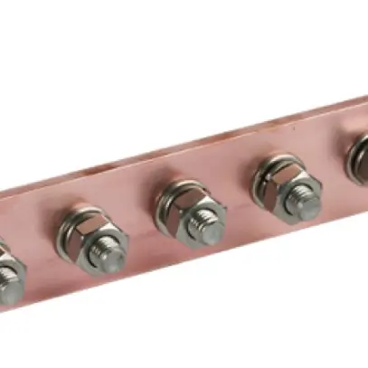 Barre de compensation de potentiel DEHN/elvatec Cu 6×M10×25mm 