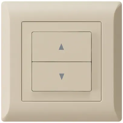 Pulsante per tapparelle INC kallysto.line con 2 tasti di comando beige 