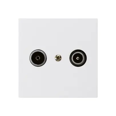 Presa di passaggio INC kallysto R/TV 23dB bianco 
