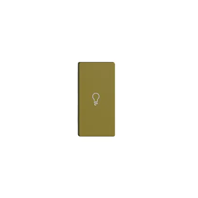 Poussoir 1/2 ENC horiz. Edue Wiser symbole lumière olive 