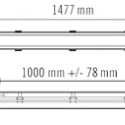 Lampada per locali umidi LED ESYLUX OLIVIA-2 46W 6800lm 4000K 3h IP66 grc 
