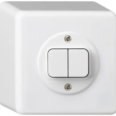 Interruttore AP basico 3/1L+A-R/1L bianco 