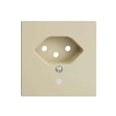 Placca frontale EDIZIOdue T13 vanille 60×60mm con lente 