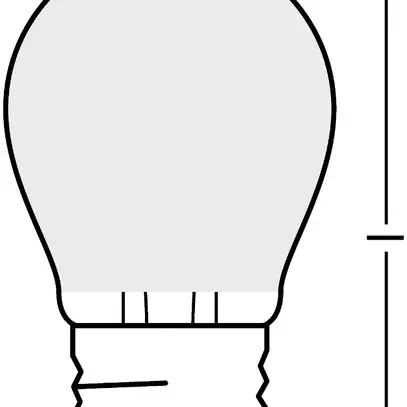 Lampada LED PARATHOM CLASSIC P25 FIL FROSTED E27 2.5W 827 250lm 