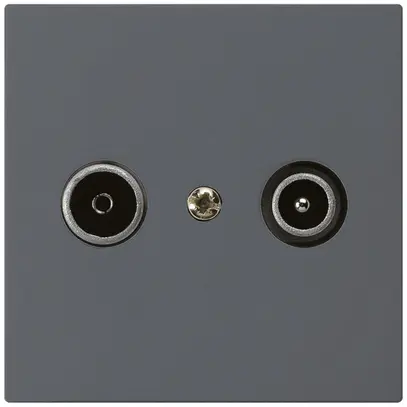 Prise de passage ENC kallysto R/TV 19dB anthracite 