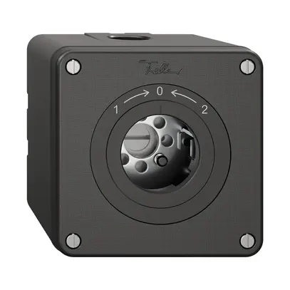 Contatto rotativo NAPU NEVO, senza cilindro, KS, 1->0<-2, nero 