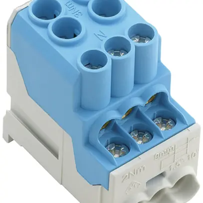 Bloc répartiteur Weidmüller WPD 100 2×25/6×10 1L connexion à vis TS35 bleu 
