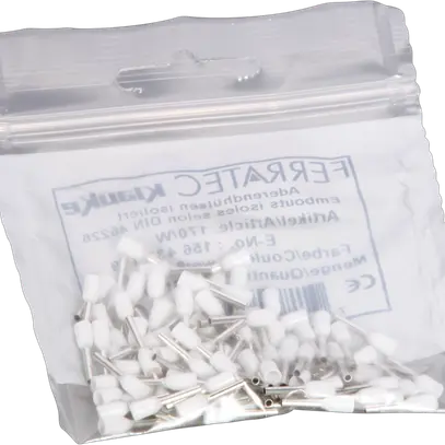 Embout de câble type A isolé 0.75mm²/8mm blanc 