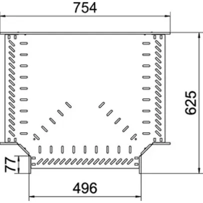 Pezzo a T BET RT 85×500mm acciaio zincato a nastro 