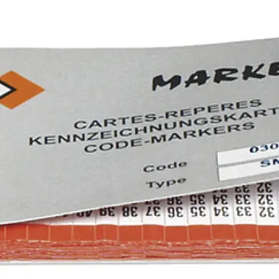 Carte de marquage cahier 1…33 