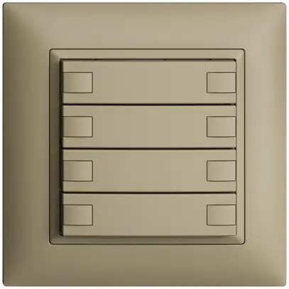 Pulsante INC KNX 4×EDIZIOdue sand RGB senza LED 
