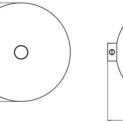 Deckenrosette Sylvania OneTrack Aluminium Ø100×59mm weiss 
