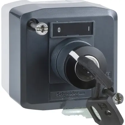 Interrupteur rotatif AP Schneider Electric 0-I 1F XAL-D144 avec clé 