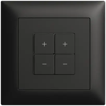 Stazione secondaria INC 2K/4T per dimmer Edue Wiser nero 
