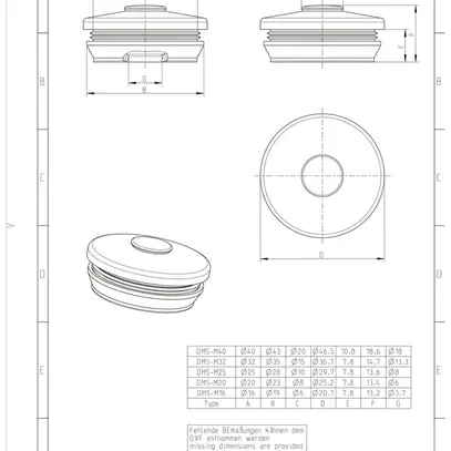 Raccordo a doppia membrana Spelsberg DMS M32 TPE Ø36.7×14.7 Ø13…21mm IP66 bianco 