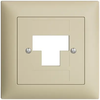 Frontset EDIZIOdue vanille 88×88mm 3×RJ45 