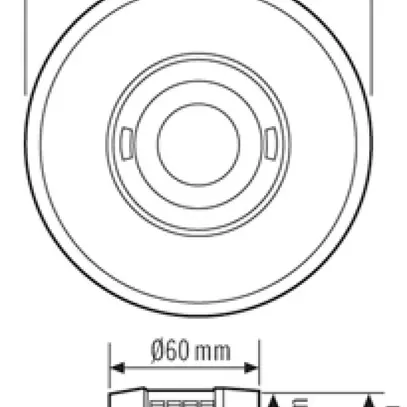 Rilevatore di movimento INC ESYLUX MD-FLAT 360i/8 RB, nero 