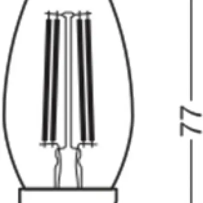Lampada LED LEDVANCE CLASSIC B E27 3.4W 470lm 827 B10.5 chiaro Ø35×92mm 