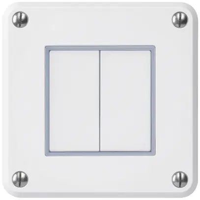 Interruttore INC robusto IP55 schema 3/pulsante bianco per combinazione 