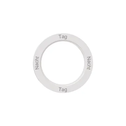 Disco indicatore NEVO, p.interruttore rotativo, Nacht-Tag-Nacht-Tag, bianco 