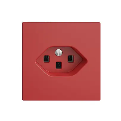 Presa INC EDIZIOdue T23 16A berry, con morsetti innest. 