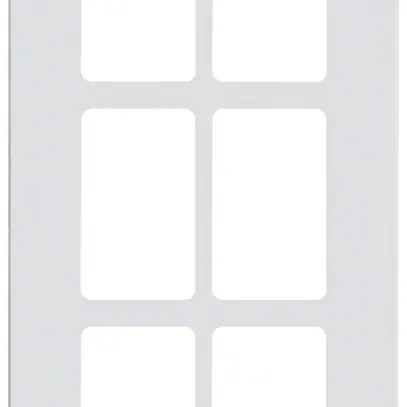 Plaque de montage Hager FLF 3/5 3×2 aluminium anodisé bc 